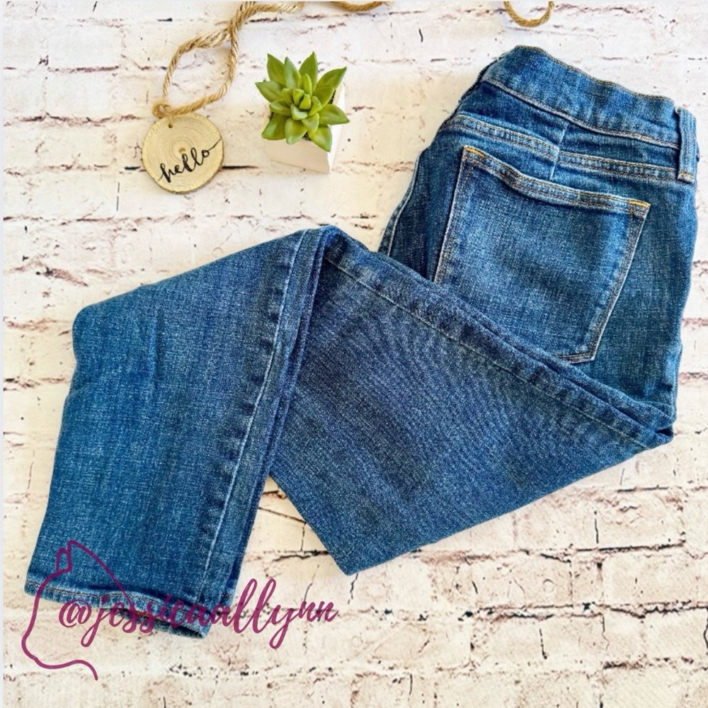 J. Crew | Women's Straight Leg Dark Wash Blue Jeans